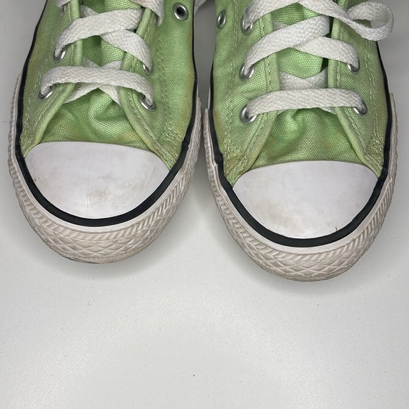 Unisex Kids Converse Chuck Taylor All Star High Top Sneakers Lime Green, Size 3 - Picture 3 of 6